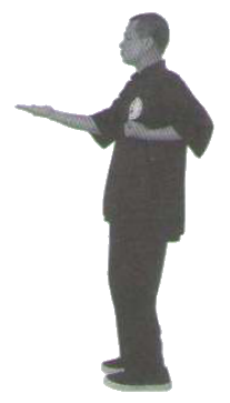 Lật ngửa bàn tay phải.